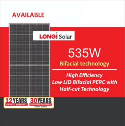 LONGI bifacial 535 watt Solar Panel A Grade with Certificates