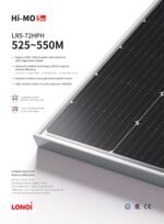 LONGI bifacial 535 watt Solar Panel A Grade with Certificates